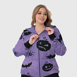 Женский 3D-костюм Фиолетовый хэллоуин, цвет: 3D-черный — фото 2