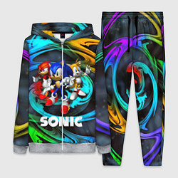 Женский 3D-костюм SONIC TRIO, цвет: 3D-меланж