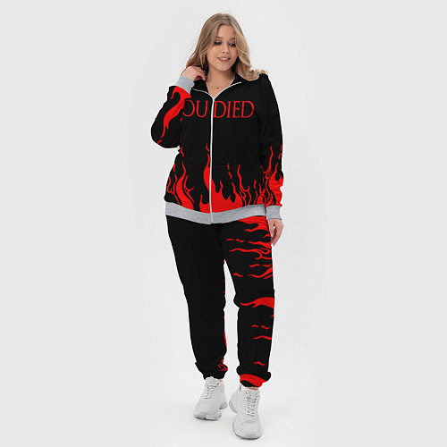Женский костюм YOU DIED / 3D-Меланж – фото 4