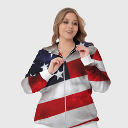 Женский 3D-костюм США USA, цвет: 3D-белый — фото 2