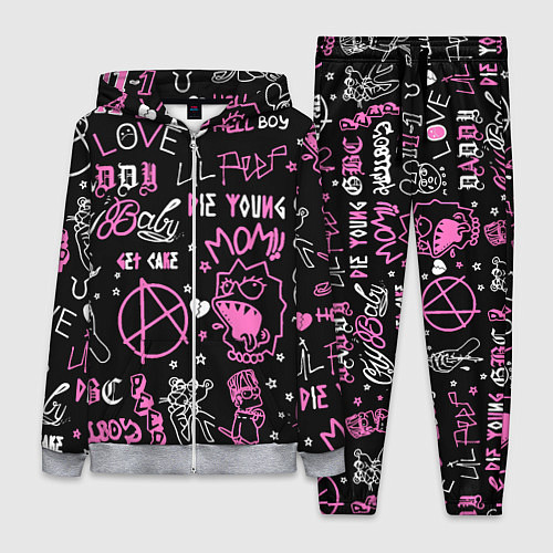 Женский костюм LIL PEEP / 3D-Меланж – фото 1