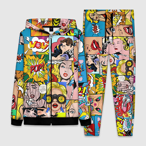 Женский костюм Pop Art / 3D-Черный – фото 1