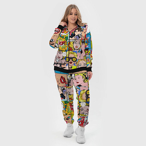 Женский костюм Pop Art / 3D-Черный – фото 4