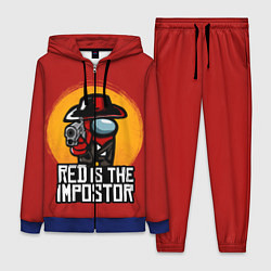 Женский 3D-костюм Red Is The Impostor, цвет: 3D-синий