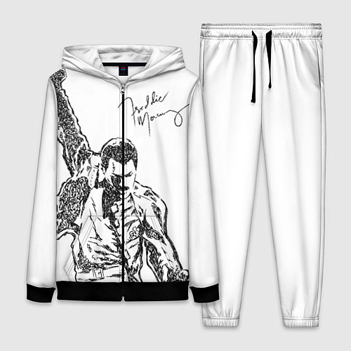 Женский костюм Freddie Mercury / 3D-Черный – фото 1
