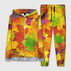 Женский 3D-костюм Осенние листья, цвет: 3D-меланж