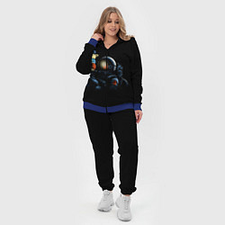 Женский 3D-костюм Астронавт мороженкой, цвет: 3D-синий — фото 2
