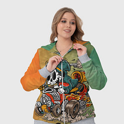 Женский 3D-костюм Пивной гонщик, цвет: 3D-меланж — фото 2