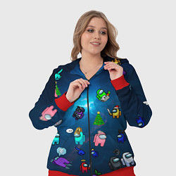 Женский 3D-костюм Among US, цвет: 3D-красный — фото 2