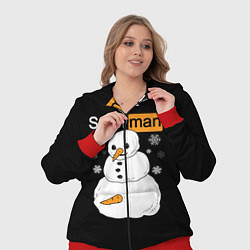 Женский 3D-костюм Снеговик, цвет: 3D-красный — фото 2
