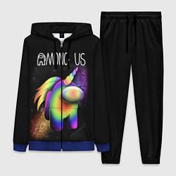 Женский 3D-костюм AMONG US ЕДИНОРОГ, цвет: 3D-синий