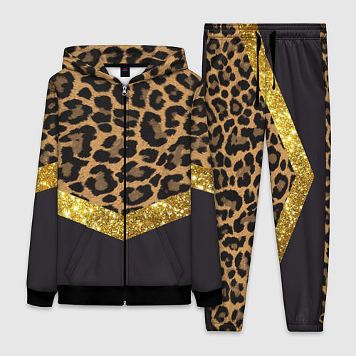 Женский костюм Леопардовый принт / 3D-Черный – фото 1