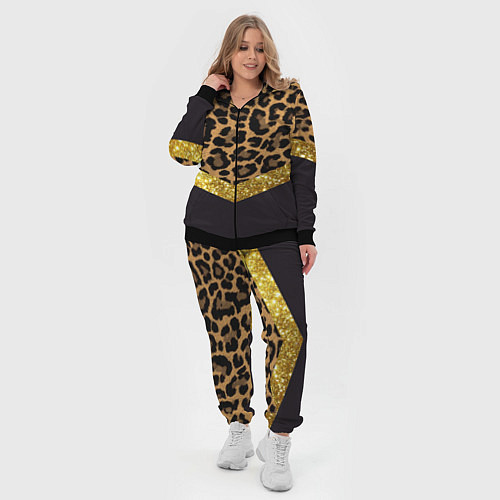 Женский костюм Леопардовый принт / 3D-Черный – фото 4