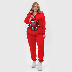 Женский 3D-костюм AMONG US, цвет: 3D-красный — фото 2