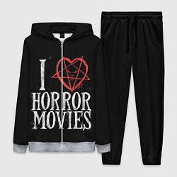 Женский 3D-костюм I Love Horror Movies, цвет: 3D-меланж
