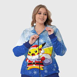 Женский 3D-костюм НОВОГОДНИЙ ПИКАЧУ, цвет: 3D-синий — фото 2