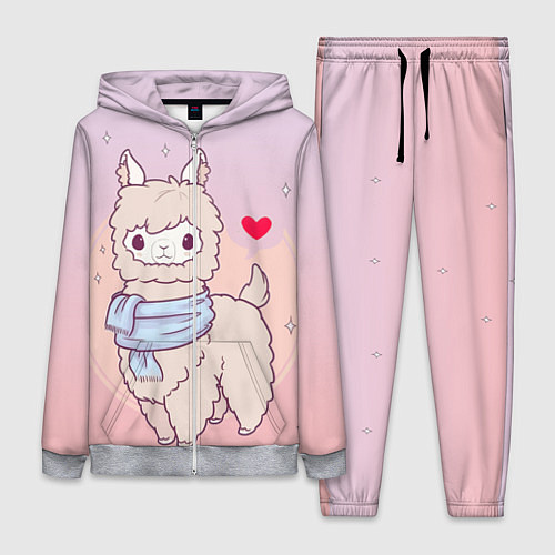 Женский костюм Альпака / 3D-Меланж – фото 1