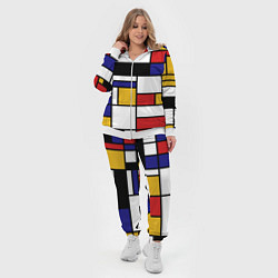 Женский 3D-костюм Color blocking, цвет: 3D-белый — фото 2