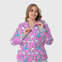Женский 3D-костюм Единороги и пончики, цвет: 3D-меланж — фото 2