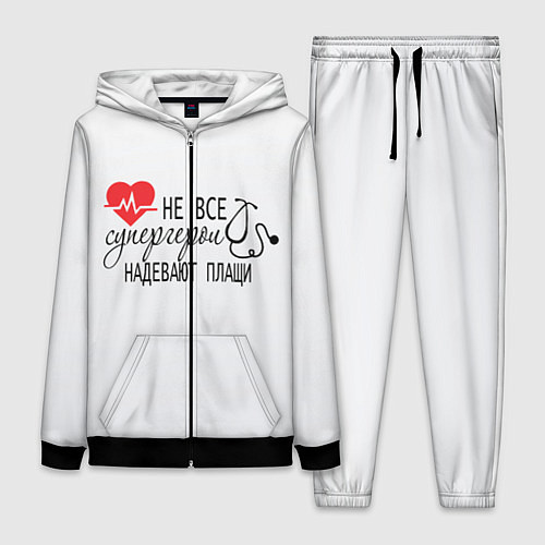 Женский костюм Не все супергерои в плащах / 3D-Черный – фото 1