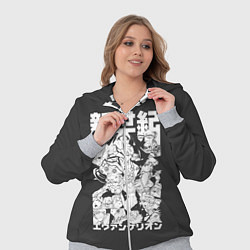 Женский 3D-костюм Евангилион, цвет: 3D-меланж — фото 2