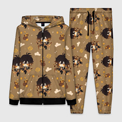 Женский 3D-костюм Чиби Чжун Ли, цвет: 3D-черный