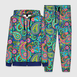 Женский 3D-костюм Славянские Узоры, цвет: 3D-синий