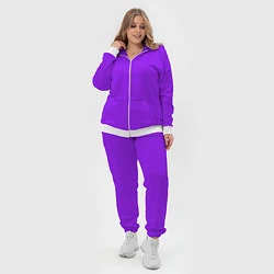 Женский 3D-костюм Фиолетовый, цвет: 3D-белый — фото 2