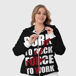 Женский 3D-костюм Рожден рок заставлять работать, цвет: 3D-белый — фото 2