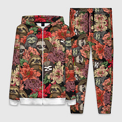 Женский костюм Ленивец & Цветочки