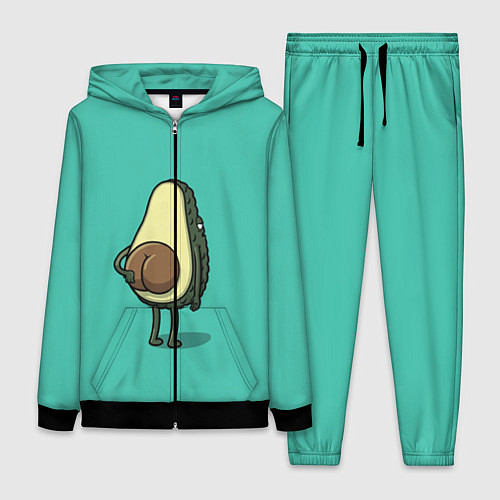 Женский костюм Авокадо / 3D-Черный – фото 1