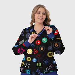 Женский 3D-костюм BITCOIN PATTERN БИТКОИН Z, цвет: 3D-синий — фото 2