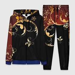 Женский 3D-костюм Узор - Хохлома, цвет: 3D-синий