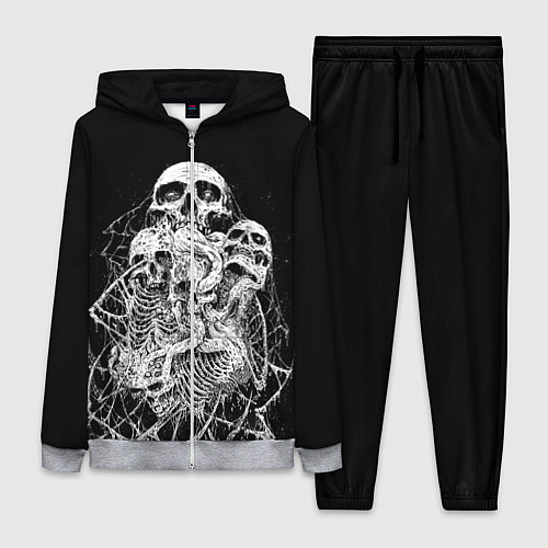 Женский костюм ЧЕРЕПА / 3D-Меланж – фото 1