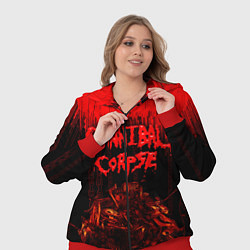 Женский 3D-костюм CANNIBAL CORPSE, цвет: 3D-красный — фото 2