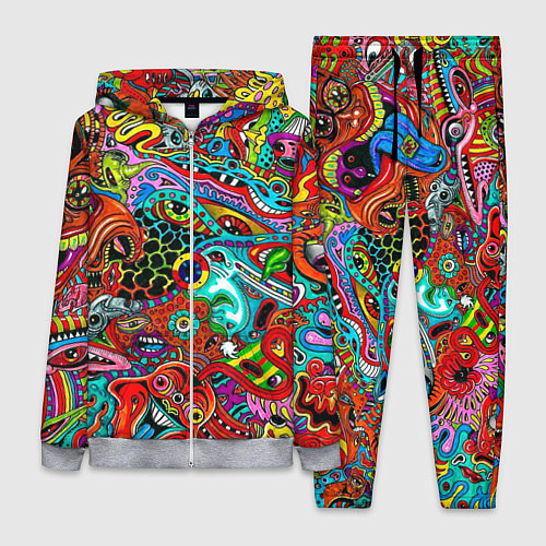 Женский костюм Яркая абстракция bright abstraction / 3D-Меланж – фото 1