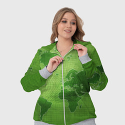 Женский 3D-костюм Карта мира, цвет: 3D-меланж — фото 2