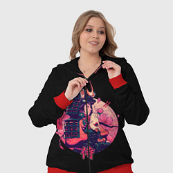 Женский 3D-костюм Вишневый Самурай, цвет: 3D-красный — фото 2