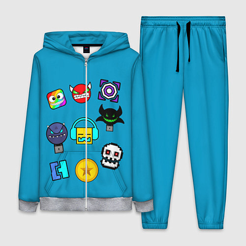 Женский костюм Geometry Dash: Icons / 3D-Меланж – фото 1