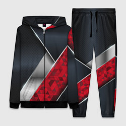 Женский костюм 3D BLACK AND RED METAL