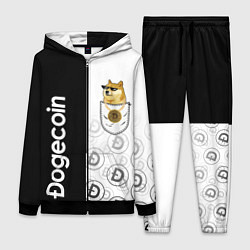 Женский 3D-костюм DOGECOIN DOGE КАРМАН, цвет: 3D-черный