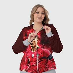 Женский 3D-костюм Криштиану Роналду Португалия, цвет: 3D-меланж — фото 2