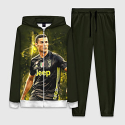 Женский 3D-костюм Cristiano Ronaldo Juventus, цвет: 3D-белый