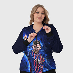 Женский 3D-костюм Lionel Messi Barcelona 10, цвет: 3D-черный — фото 2
