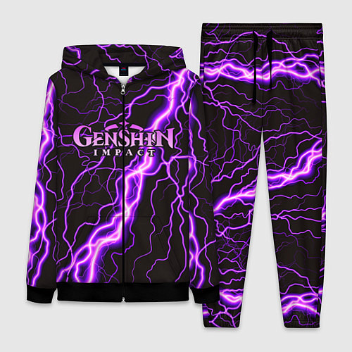 Женский костюм GENSHIN IMPACT МОЛНИЯ НЕОН / 3D-Черный – фото 1