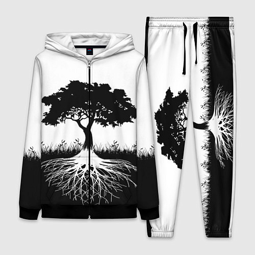 Женский костюм ДЕРЕВО ИНЬ-ЯНЬ / 3D-Черный – фото 1