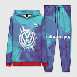 Женский 3D-костюм VOLKSWAGEN, цвет: 3D-красный