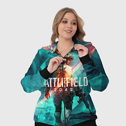 Женский 3D-костюм Баттлфилд 2042, цвет: 3D-черный — фото 2