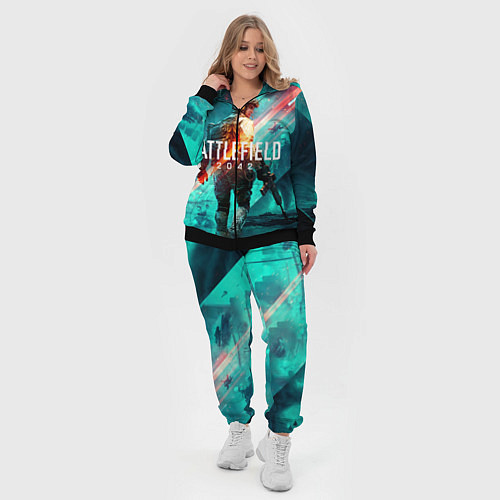 Женский костюм Баттлфилд 2042 / 3D-Черный – фото 4