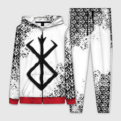 Женский 3D-костюм БЕРСЕРК logo чб, цвет: 3D-красный